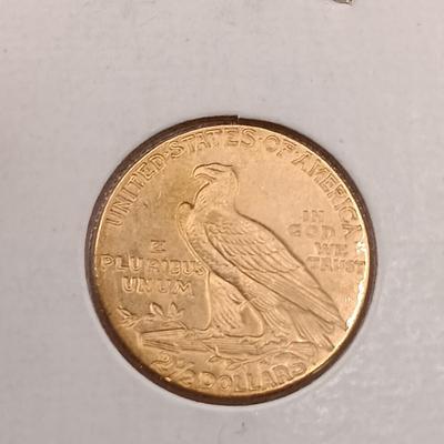 LOT 223: 1909 Indian Head G$2.50 Gold Coin