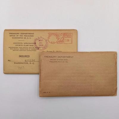 LOT 228: Sealed 1957 US Coin Mint Set with 1957 US Proof Set