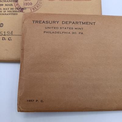 LOT 228: Sealed 1957 US Coin Mint Set with 1957 US Proof Set