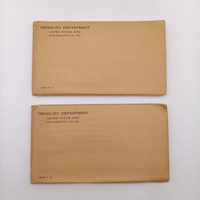 LOT 229: SEALED Set of (2) Treasury Department 1956 P. C. Coins Proof sets
