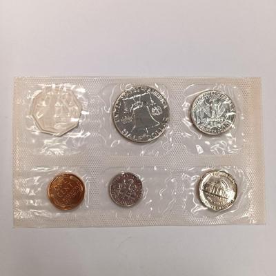 LOT 231: SEALED 1955 Proof Coin Set with 1956 Proof Set in Open Envelope