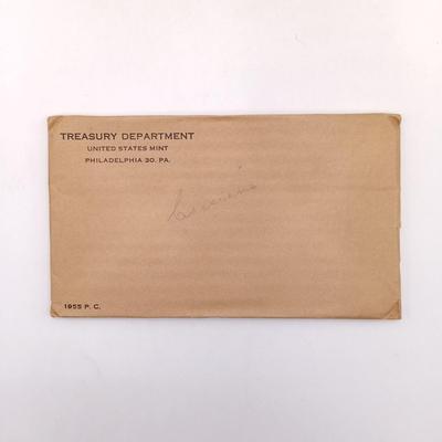 LOT 231: SEALED 1955 Proof Coin Set with 1956 Proof Set in Open Envelope