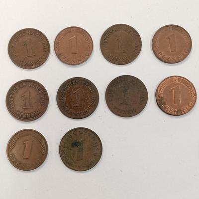 LOT 232: Collection of Vintage German Coins