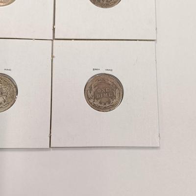 LOT 234: Set of (18) Barber Dimes 1908 - 1914