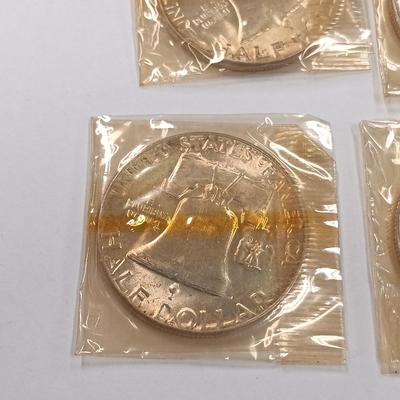 LOT 236: Set of (5) Benjamin Half Dollars 1953 - 1954