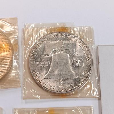LOT 236: Set of (5) Benjamin Half Dollars 1953 - 1954