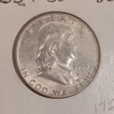 LOT 236: Set of (5) Benjamin Half Dollars 1953 - 1954