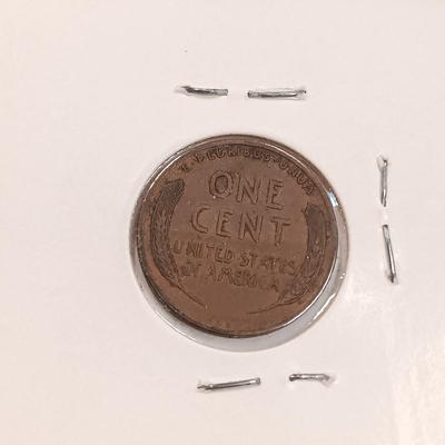 LOT 238: Set of (5) Half Cents 1925 - 1935 with (1) 1909 VDB Wheat Penny