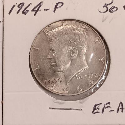 LOT 239: Set of (6) Silver 1964 Half Dollars