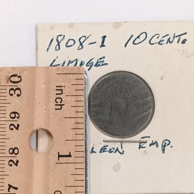 LOT 241: Napoleon I 10 Cent Coin 1808