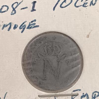 LOT 241: Napoleon I 10 Cent Coin 1808