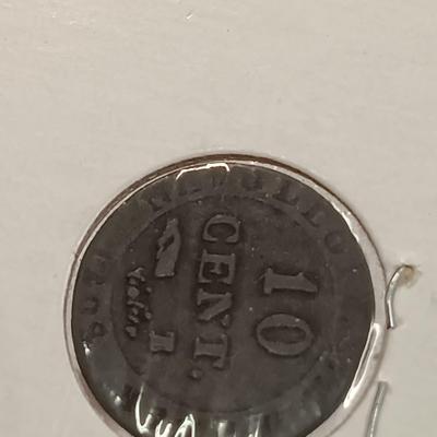 LOT 241: Napoleon I 10 Cent Coin 1808