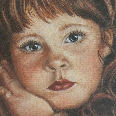 LOT 46D: Vintage Donna Richardson (American, Contemporary) Signed Hope "Gardens of Innocence" Print