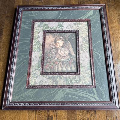 LOT 46D: Vintage Donna Richardson (American, Contemporary) Signed Hope "Gardens of Innocence" Print