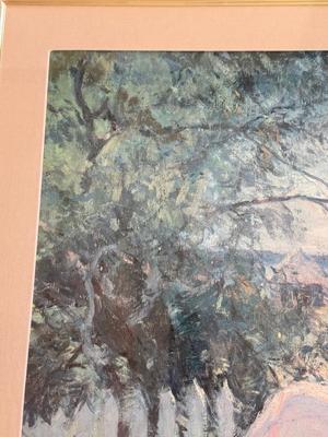 LOT 50L: Vintage Bombay Company Framed Print of 1907 "Eleanor" by Frank Weston Benson (American, 1862-1951)