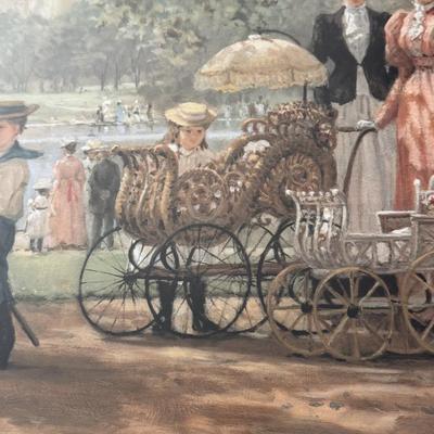 LOT 52L: "A Walk in the Park" by Alan Maley (British, 1931-1995) Limited Edition Signed & Hand Numbered Lithograph (485/500)