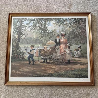 LOT 52L: "A Walk in the Park" by Alan Maley (British, 1931-1995) Limited Edition Signed & Hand Numbered Lithograph (485/500)