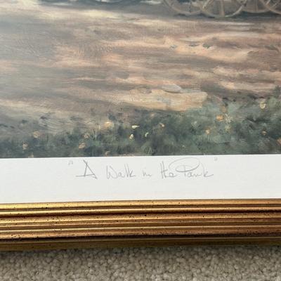 LOT 52L: "A Walk in the Park" by Alan Maley (British, 1931-1995) Limited Edition Signed & Hand Numbered Lithograph (485/500)