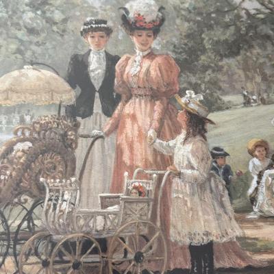 LOT 52L: "A Walk in the Park" by Alan Maley (British, 1931-1995) Limited Edition Signed & Hand Numbered Lithograph (485/500)