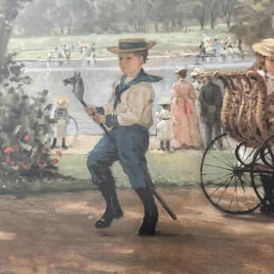 LOT 52L: "A Walk in the Park" by Alan Maley (British, 1931-1995) Limited Edition Signed & Hand Numbered Lithograph (485/500)