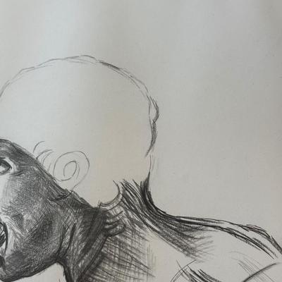 LOT 53L: Pair of 1970 Signed E. Endres after Leonardo da Vinci (Italian, 1452-1519) Drawings: "Study of a Girl's Head"...