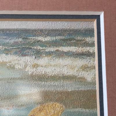 LOT 54L: Four Framed Vintage Beach Prints by Paul E Legrand (French 1860-1951) & René Legrand (French, 1923-1996)