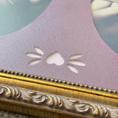 LOT 56L: Vintage Cherub Prints: "Cupid Awake" & "Cupid Asleep" Diptych by Repro by Gallery Graphics, Original...