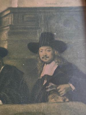 LOT 60L: Vintage Prints of Rembrandt (Dutch, 1606-1669) Paintings: "The Night Watch" (original 1642) & "Syndics of the...