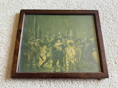 LOT 60L: Vintage Prints of Rembrandt (Dutch, 1606-1669) Paintings: "The Night Watch" (original 1642) & "Syndics of the...