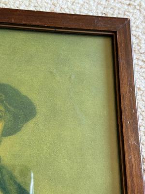 LOT 101L: Vintage Framed Self-Portrait, Portrait of Saskia Van Uylenborch & "Woman in the Window" Monochrome Rembrandt...