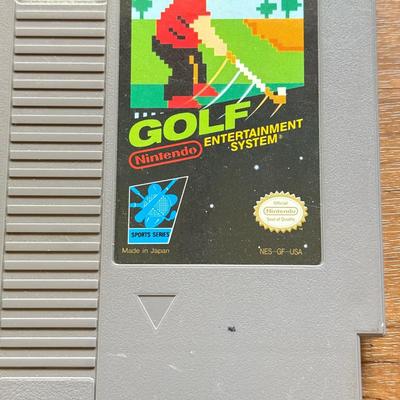 LOT 103F: 1980s-1990s Nintendo Entertainment System NES Game Cartridges: Lee Trevino's Fighting Golf, Nintendo Sports Series Golf,...