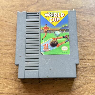 LOT 105F: 1980s-90s Tengen RBI Baseball 3 & NES Game Cartridges: Nintendo World Cup, Milton Bradley World Games by Epyx, Jaleco...