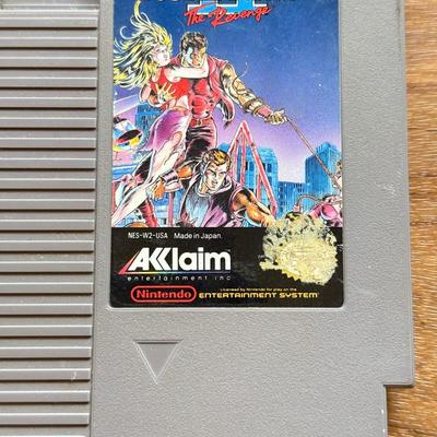 LOT 106F: 1980s-90s NES Game Cartridges: Double Dragon II, Double Dragon III, Ninja the II, Cybernoid & Contra