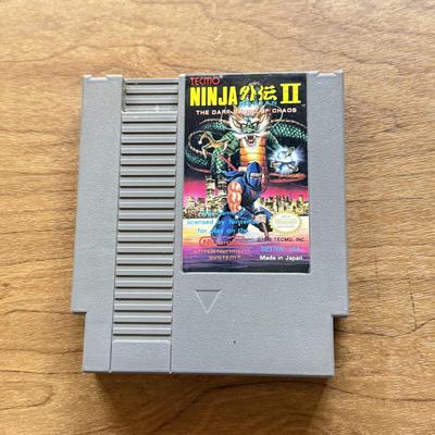 LOT 106F: 1980s-90s NES Game Cartridges: Double Dragon II, Double Dragon III, Ninja the II, Cybernoid & Contra
