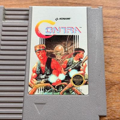 LOT 106F: 1980s-90s NES Game Cartridges: Double Dragon II, Double Dragon III, Ninja the II, Cybernoid & Contra