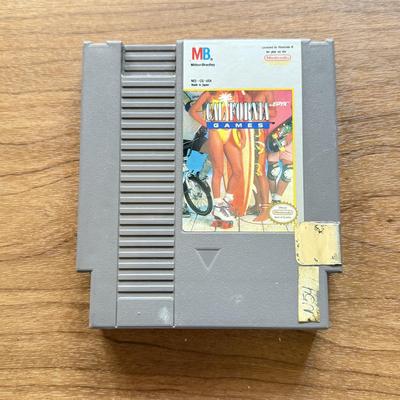 LOT 107F: 1980s-90s NES Game Cartridges: Arch Rivals, Turbo Racing, Superspike V'Ball, Blades of Steel, California Games