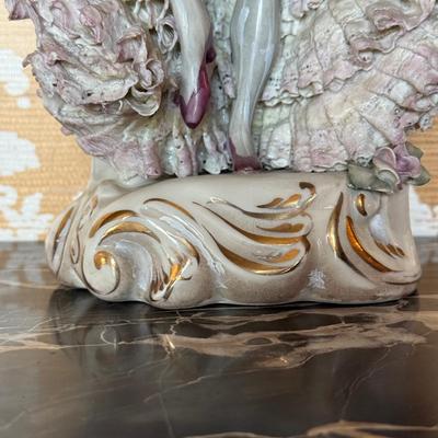 LOT 109D: Vintage circa 1940s Cybis Cordey Porcelain Can Can Dancer Figurine w/ Dresden Lace