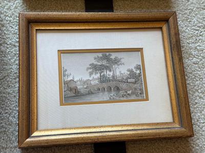 LOT 112L: Framed Prints of 19th Century Engravings by a Variety of Artists depicting Scenes in Europe (Wales, France, Germany)