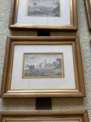 LOT 112L: Framed Prints of 19th Century Engravings by a Variety of Artists depicting Scenes in Europe (Wales, France, Germany)
