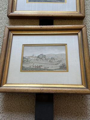 LOT 112L: Framed Prints of 19th Century Engravings by a Variety of Artists depicting Scenes in Europe (Wales, France, Germany)
