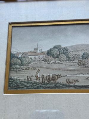 LOT 112L: Framed Prints of 19th Century Engravings by a Variety of Artists depicting Scenes in Europe (Wales, France, Germany)