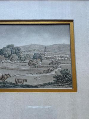 LOT 112L: Framed Prints of 19th Century Engravings by a Variety of Artists depicting Scenes in Europe (Wales, France, Germany)