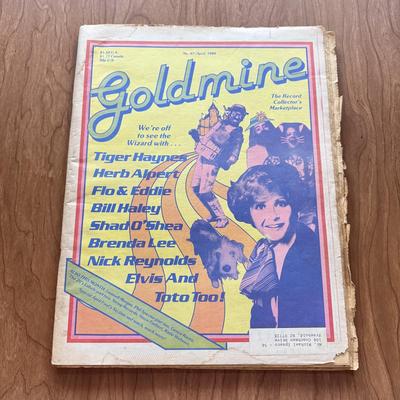 LOT 113F: Vintage 1980-1981 Goldmine Music Magazines: Elvis Presley, Bob Dylan, The Surfaries, Ray Charles
