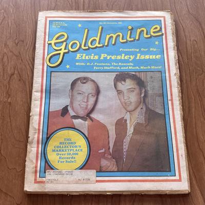 LOT 113F: Vintage 1980-1981 Goldmine Music Magazines: Elvis Presley, Bob Dylan, The Surfaries, Ray Charles