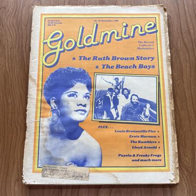 LOT 113F: Vintage 1980-1981 Goldmine Music Magazines: Elvis Presley, Bob Dylan, The Surfaries, Ray Charles