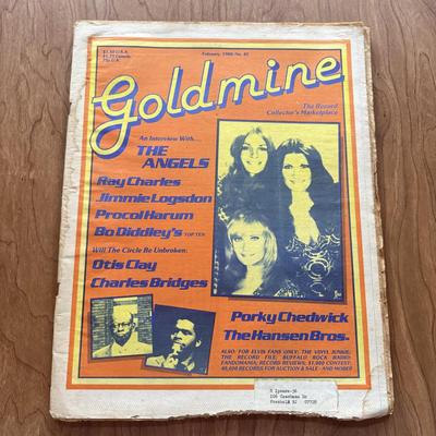 LOT 113F: Vintage 1980-1981 Goldmine Music Magazines: Elvis Presley, Bob Dylan, The Surfaries, Ray Charles