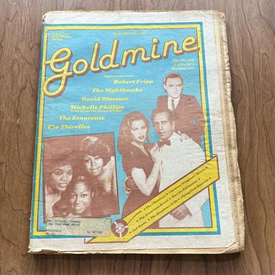 LOT 113F: Vintage 1980-1981 Goldmine Music Magazines: Elvis Presley, Bob Dylan, The Surfaries, Ray Charles