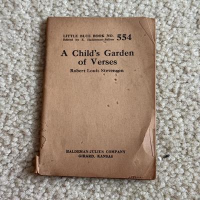 LOT 119F: 1916 Antique Children’s Book “Our Story Book,” 1920s Antique Little Blue Book Mini Paper Back Books (13) & 1940s A Tale of...