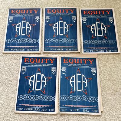 LOT 120F: Early 1930s "Equity" AEA Magazines, 1979 Questar Issue #4 w/ George Romero & James Bond Articles & 1984...