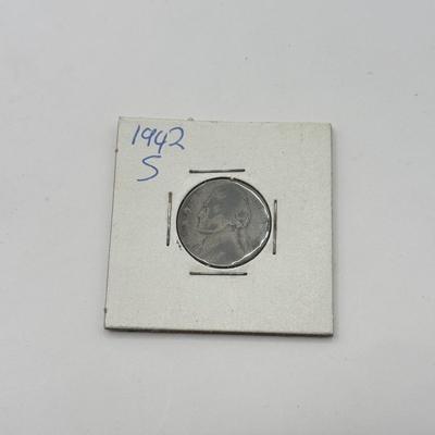LOT 188J: 1939 & 1942 Nickel Five Cent US Coins, Trick Double Sided Nickel & More